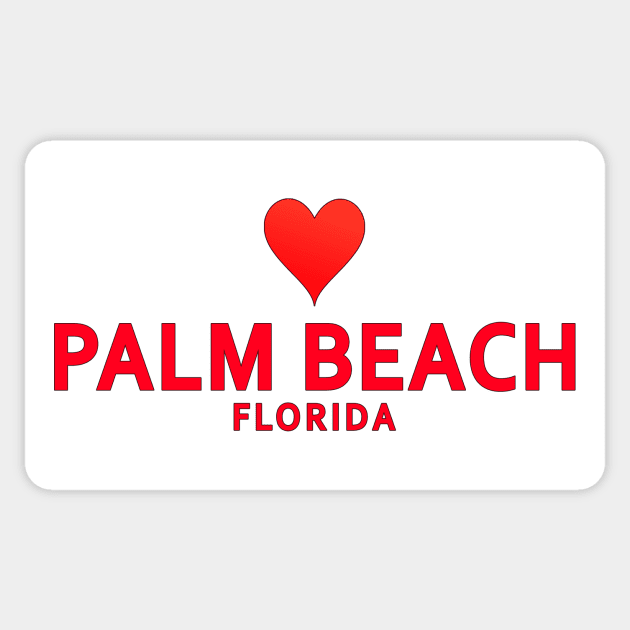 Palm Beach Florida Sticker by SeattleDesignCompany